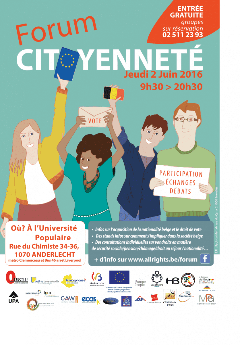 Join us at the Forum Citoyenneté on 2 June! - ECAS
