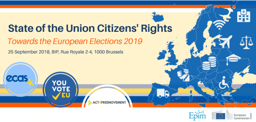 State Of The Union Citizens Rights Towards The European Elections 2019 Ecas Annual Conference And Launch Of The Youvoteeu Platform Sotuecas18 Ecas