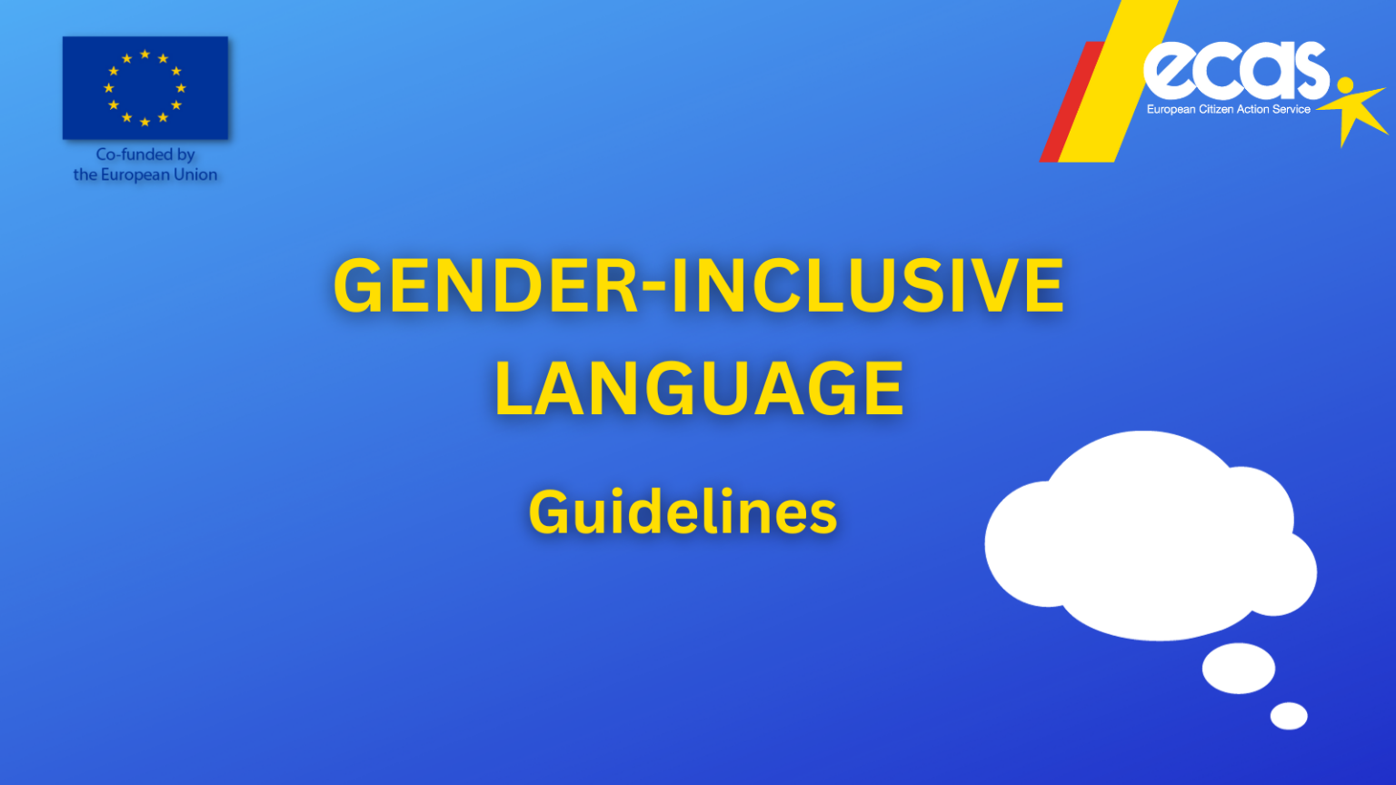 Gender-inclusive language guidelines - ECAS